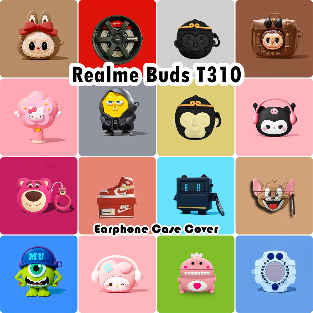 READY STOCK!นําไปใช้กับ Realme Buds T310 เคส Case เคสหูฟัง การ์ตูนสร้างสรรค์ ซิลิโคนนุ่ม เคส เคสหูฟั
