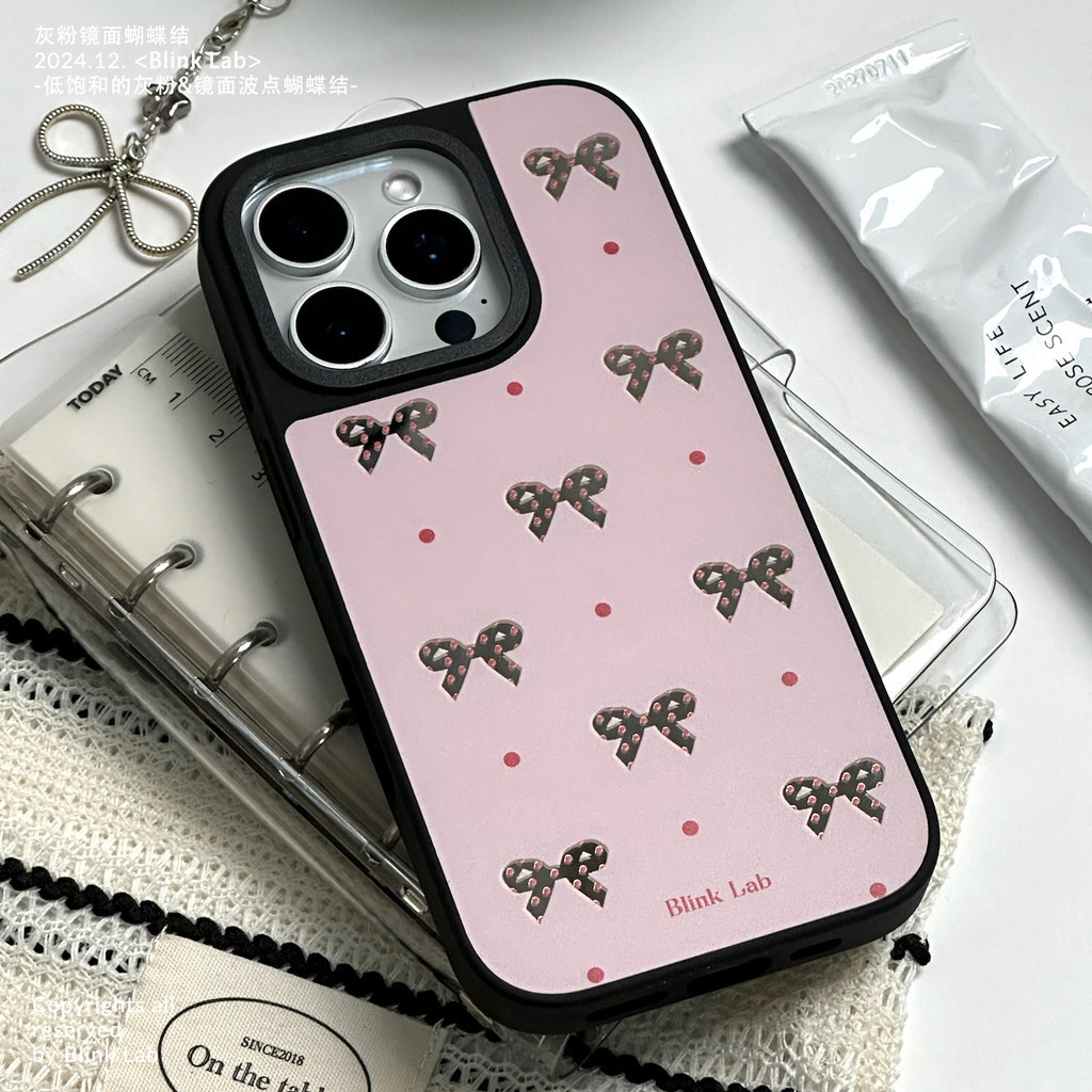 โบว์แต่งหน้ากระจกเคสโทรศัพท์ Drop-Resistant สําหรับ iPhone 18 Pro Max 18 Pro 18 16 Promax 15 Promax 11 12 13 16e 15proc