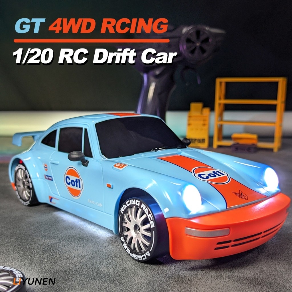 Limited Edition 1/20 4WD RC Drift รถ Porsche 933 2.4G รีโมทคอนโทรลรถ Dodge Hellcat 911 Stunt Racing 