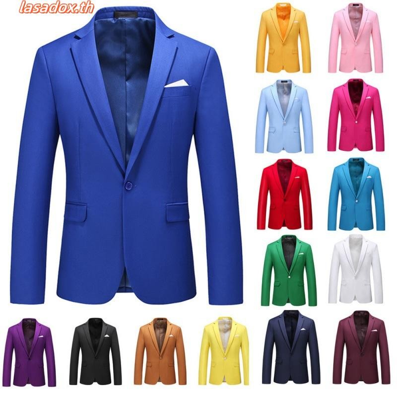 ชุดสูทสูททางการ ขนาดใหญ่ สีม่วงเข้ม สําหรับผู้ชาย K711 PK985 70D0