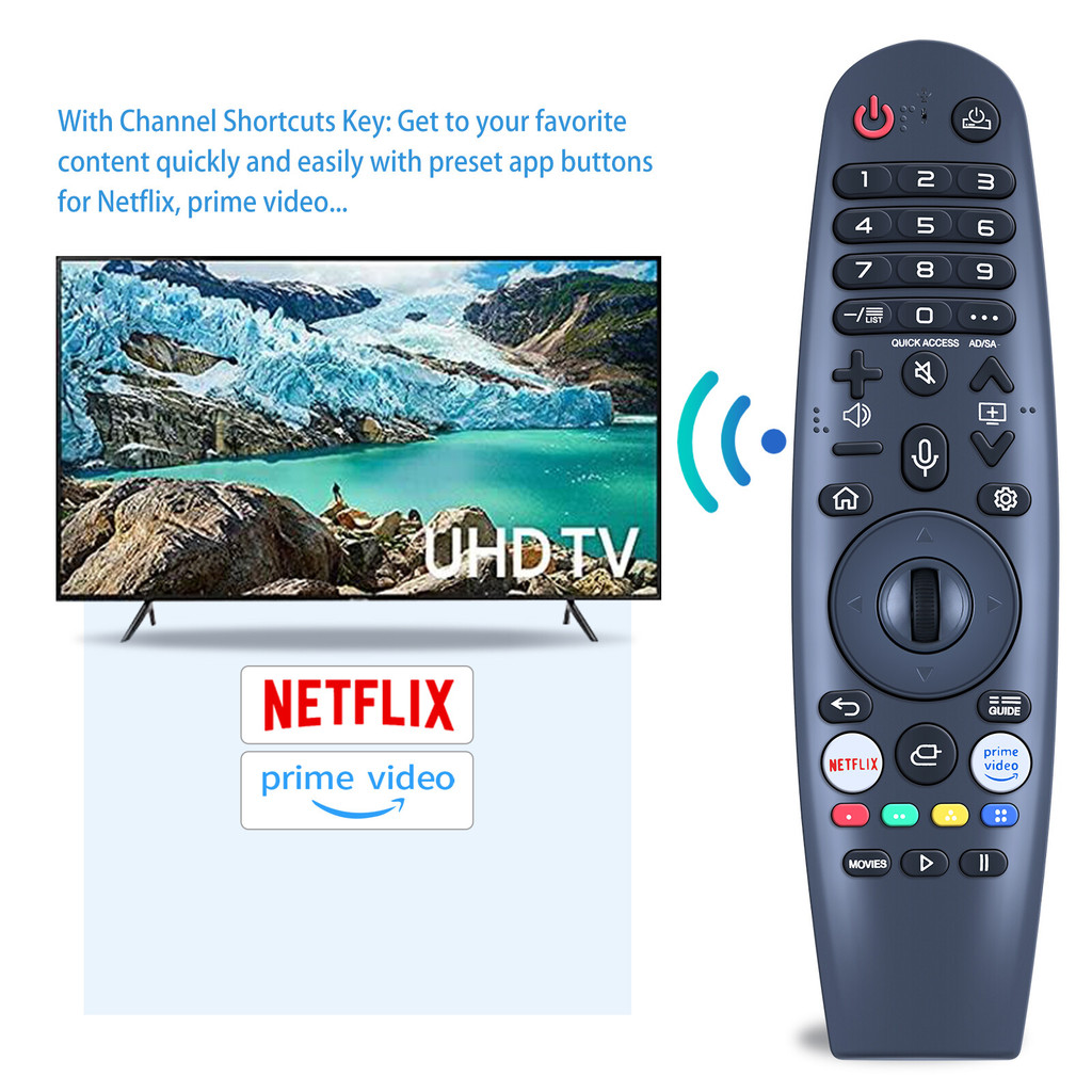 ใหม่เปลี่ยนรีโมทสําหรับ RC-OS05 RC-0S05 Voice Magic รีโมทคอนโทรลสําหรับทีวี 50US200AN 55US200AN