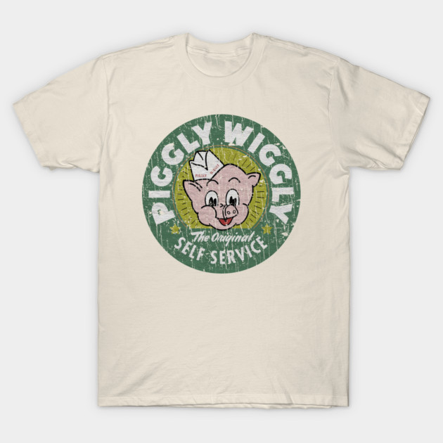 เสื้อยืด Vintage Vintage - Piggly Wiggly The Original Service T-Shirt แท้ Cotton 100% y2k