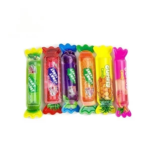 เยลลี่ผลไม้เกร็ดน้ำตาล GUMMYCANDY เยลลี่กัมมี่ผลไม้ ยกกระปุก 50ชิ้น มี5รส องุ่น/สัปปะรด/แอปเปิ้ล/ส้ม/สตอเบอรี่ อร่อยมาก