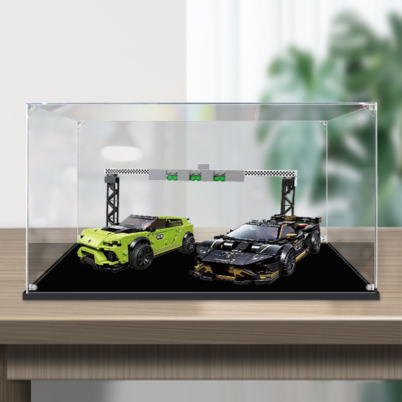 [กล่องแสดงโปร่งใส] กล่องแสดงอะคริลิเหมาะสําหรับเลโก้ 76899 ลัมโบร์กีนี รูปรุ่นกล่องเก็บโปร่งใสป้องกั