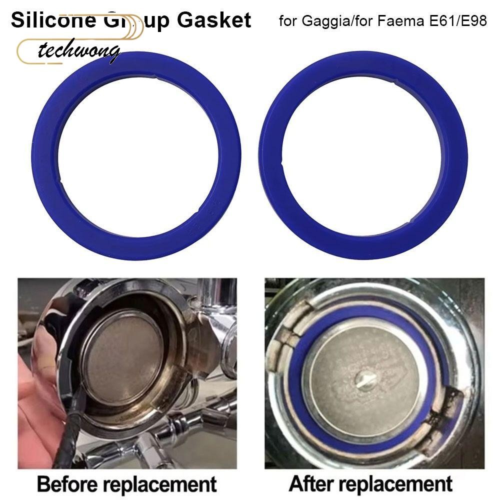 TECHWONG 1 ชิ้นซิลิโคนกลุ่มปะเก็น, 8.5 มม.Leakproof Group Head Seal Kit, ทนทาน E61 O-Ring ปะเก็นสําห