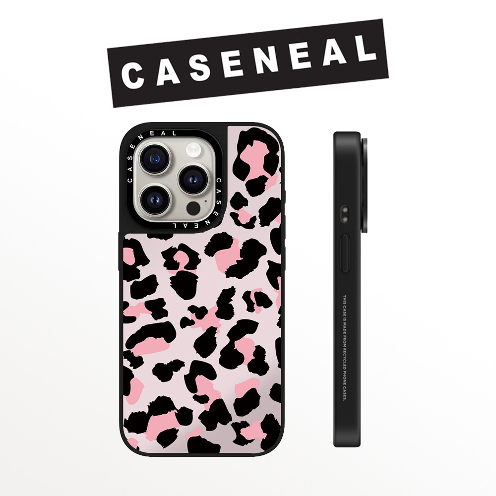 Drop proof CASENEALเคสโทรศัพท์สําหรับiPhone 17ProMax 17pro 17 air 16promax 16 15promax 15 14promax 13 13Promaxเคสแข็งเสือดาวสีชมพู 12PromaxกรณีiPhone 11คุณภาพสูง