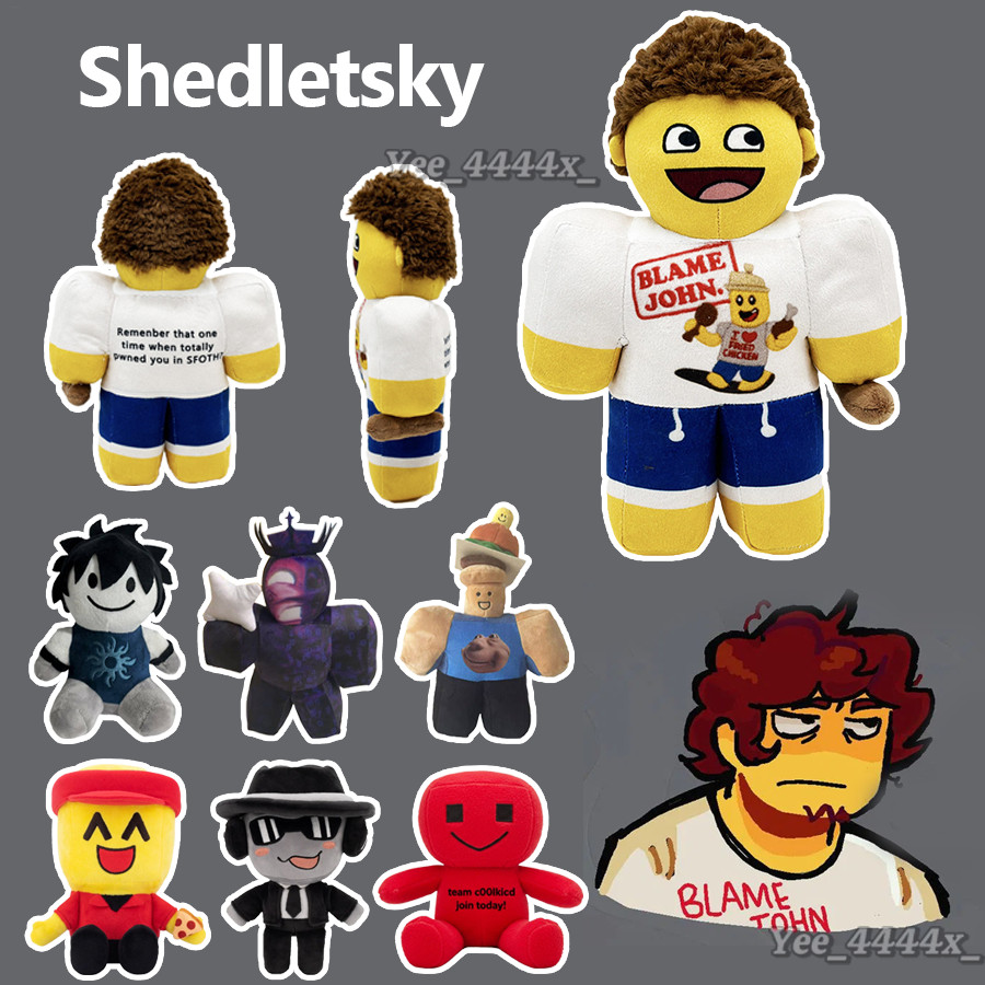 Shedletsky Plushie Forsaken เกมการ์ตูน Chance และ Elliot ตุ๊กตาตุ๊กตาสําหรับวันหยุดคริสต์มาส wonddek