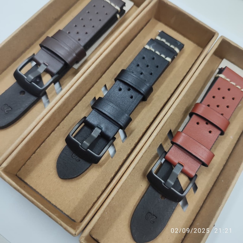 SELL Peyton Rous Watch Strap สายนาฬิกาหนังแท้ - ขนาดพร้อม 20mm ถึง 24mm - สายหนังแท้
