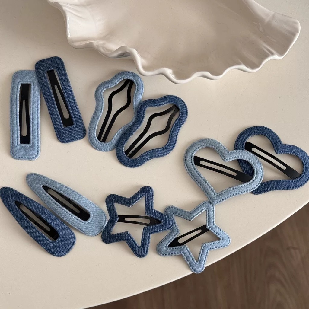 กิ๊บติดผม 1ชิ้น สียีนส์ มีหลากหลายแบบ พร้อมส่ง