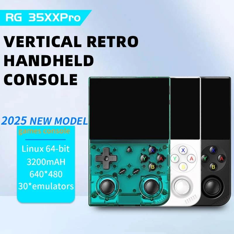 RG 35XXPRO Handheld Game Console 3.5" IPS 640*480 Screen Linux 64-bit Support RixelHK WiFi Streaming