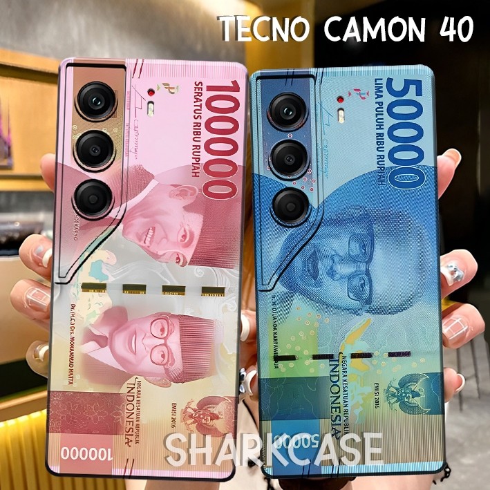 HP [SHARK CASE] Softcase Tecno Camon 40 4G / Tecno Camon 40 Pro 4G / 5G 2025 - Cool Trend New Money 