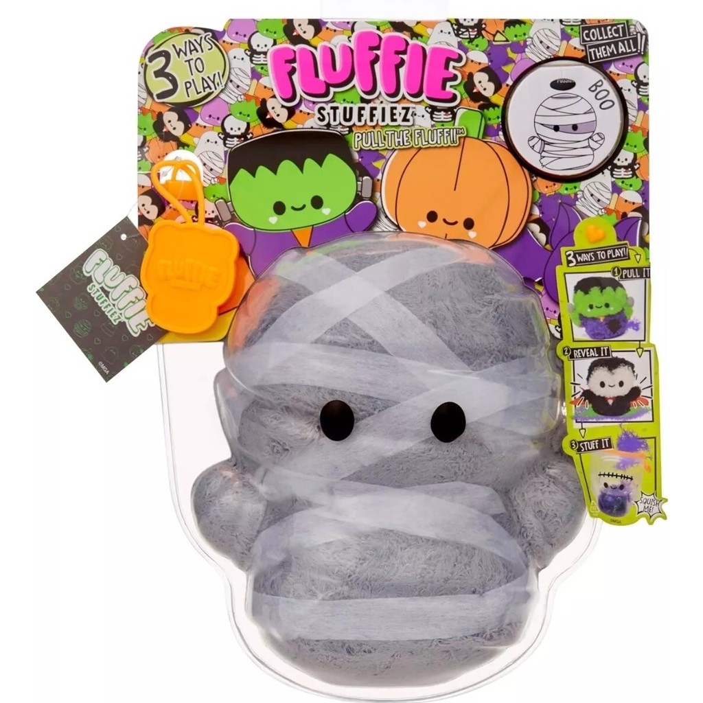 Fluffy Stuffiez Halloween Small Mummy Collectible Plush Surprise เปิดเผยของเล่น
