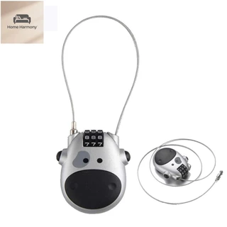 S00002 สายล็อค Mini Travel Safety Padlock 3-Digit Combination ล็อค 65 ซม.Retractable