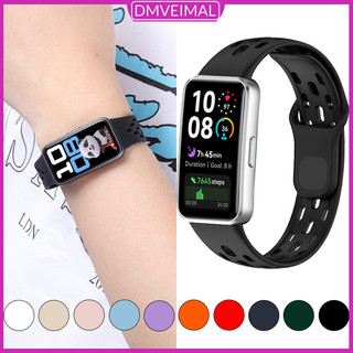 สายรัดยางซิลิโคน for SmartWatch Huawei Band 10 9 8 NFC สร้อยข้อมือสายนุ่มสายข้อมือกีฬากันน้ำ for Huawei Band 9/8/10