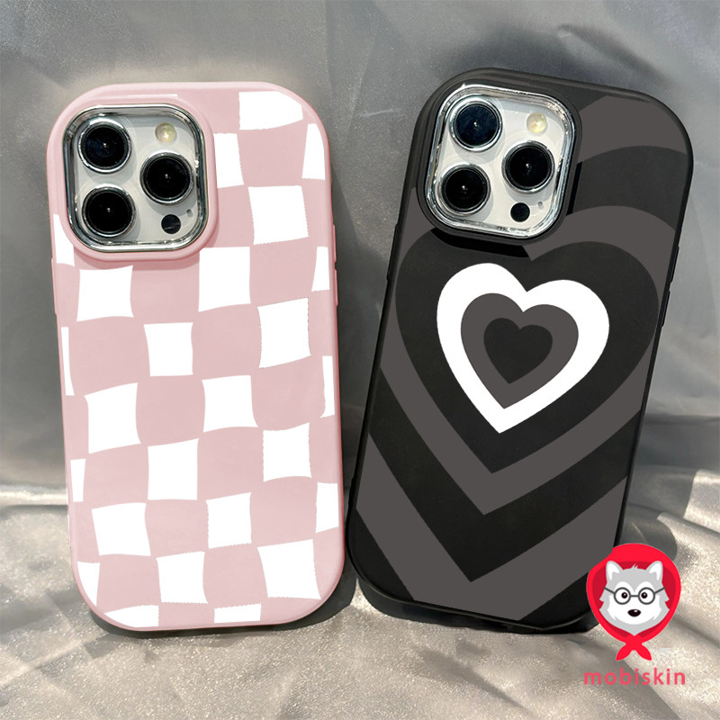 ความรู้สึกขั้นสูง จัดส่งจากประเทศไทย ลายกรอบสีขาวสำหรับ iPhone เคสไอโฟน 13 12 11 PRO MAX 16 15 14 X XS MAX XR 7/8PLUS