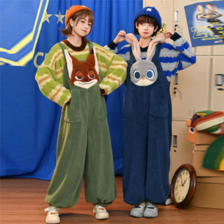 Crazy Zoo Judy Nick Overall ชุดเอี๊ยมสำหรับเด็กที่น่ารักและส…