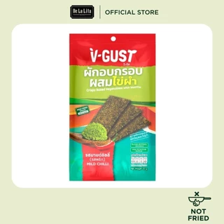 V-GUST - CRISPY BAKED VEGETABLES WITH WOLFFIA 20 กรัม ผักโขมอบกรอบผสมไขผำ