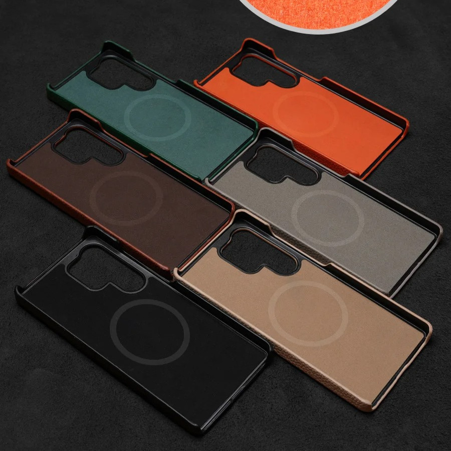 Melkco เคสหนังหนังวัวธรรมชาติสําหรับ Samsung Galaxy S26 Ultra 5G S25 Plus S24+ S23U ฝาครอบโทรศัพท์มือถือทํามือพร้อมขอบนุ่ม