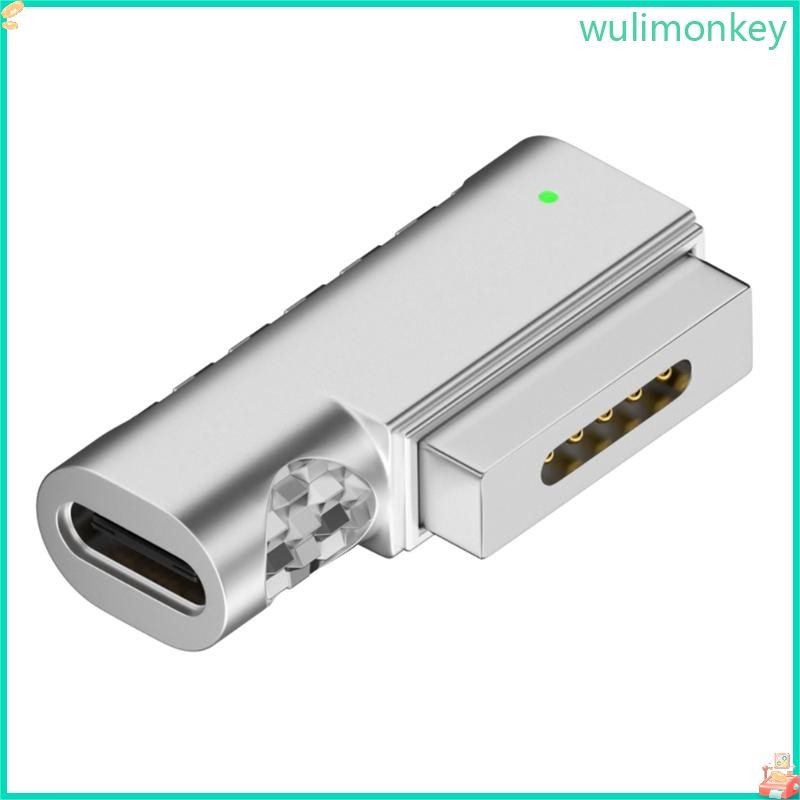 WU Type C Magnetic USB C PD Adapter Connector สําหรับ Type-C Female to Adapter