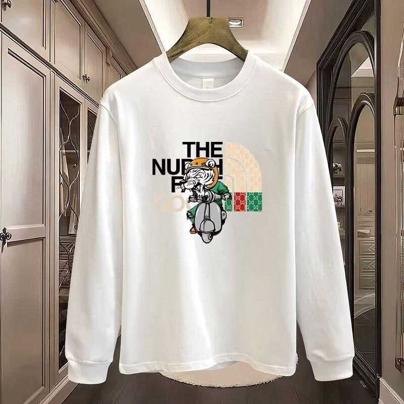 2025 NEW 2025 Autumn European Style Sweatshirt Men's Trendy High-End Letter Print Slim Fit Versatile