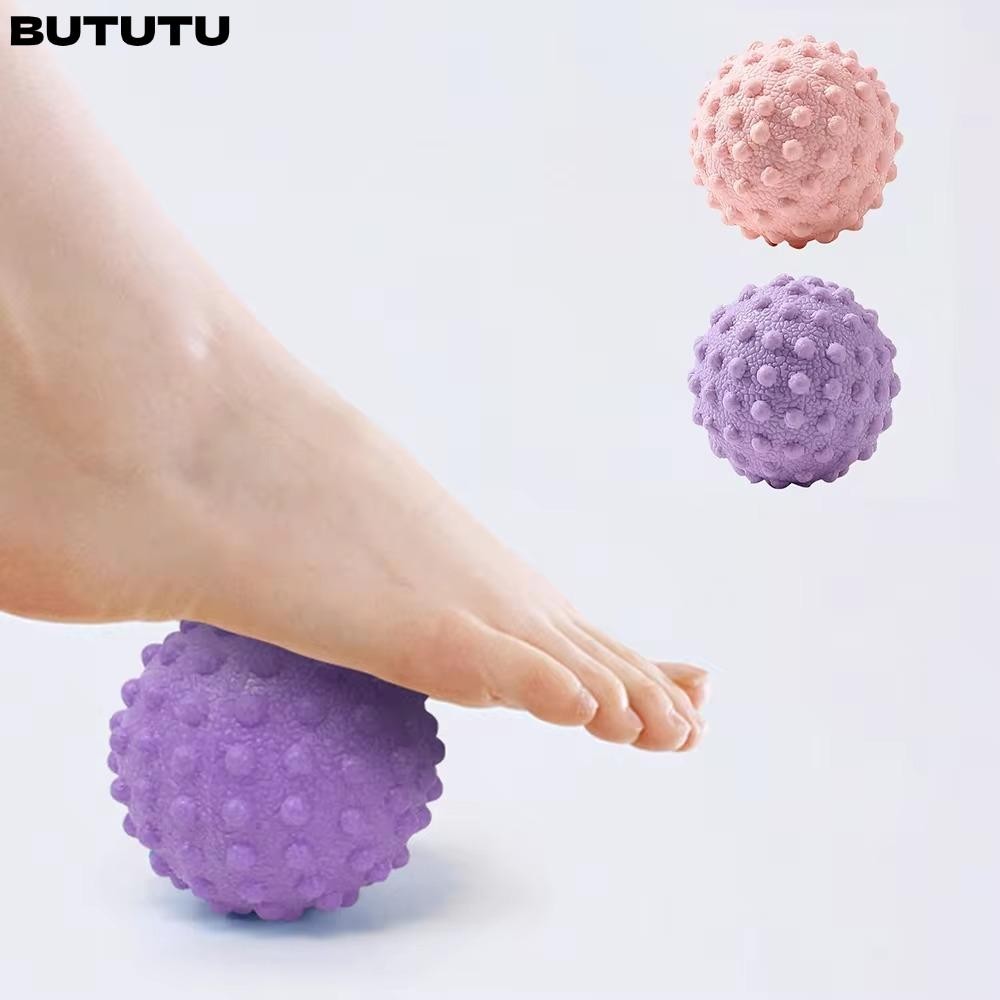 BUTU Fascia Ball, TPR ท่าทาง Master อาการปวดเท้าบรรเทาจุดยก,พิลาทิสกล้ามเนื้อผ่อนคลาย Meridian Ball เม่นนวด Ball