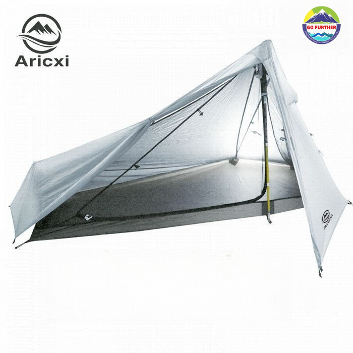 เต็นท์เดินป่า Aricxi อัลตร้าไลท์ 0.8kg Backpacking Tent ผ้าไนล่อน15D ซิลิโคน กันน้ำ ตั้งแคมป์เร็ว ระ