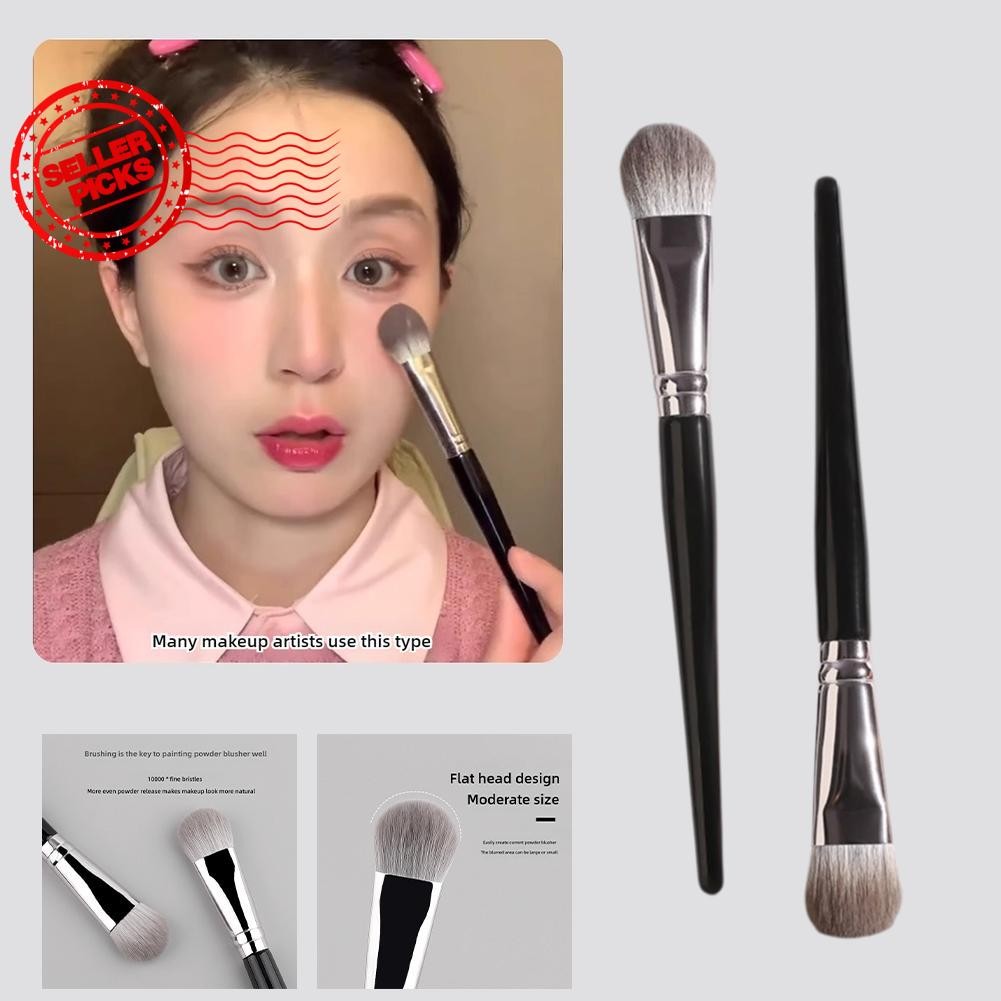 แปรงแต่งหน้าปัดแก้มแปรงแต่งหน้าบางส่วน Brightening Heart Even Shape K7v5