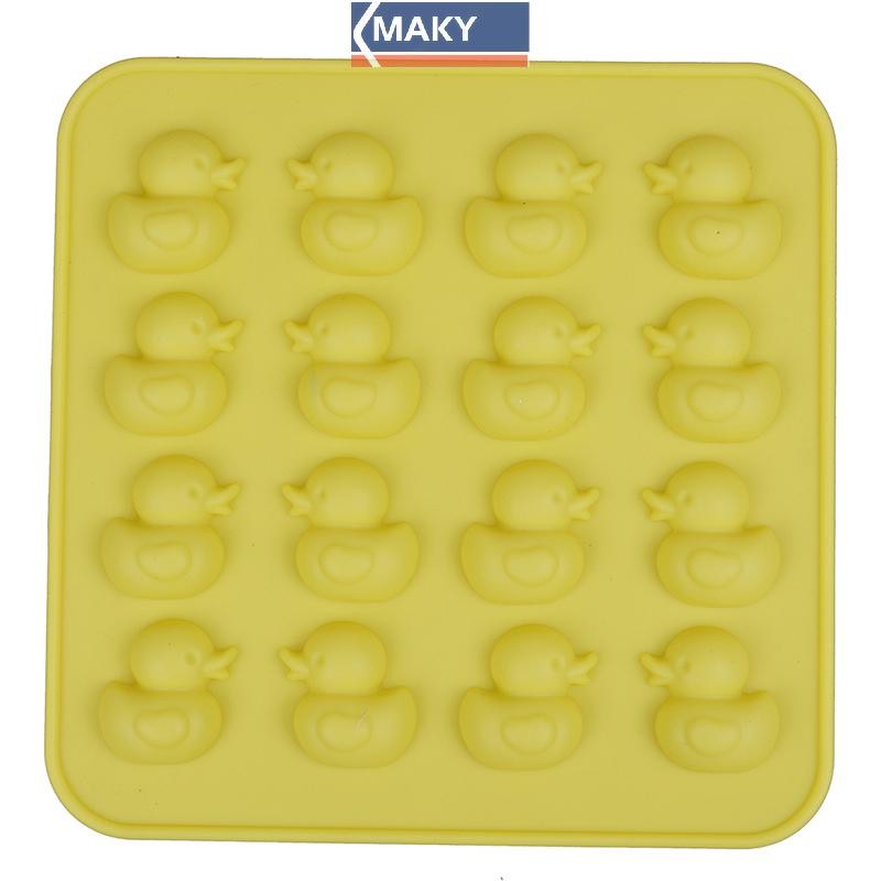 Newwellknowngrace แม่พิมพ์ซิลิโคนเป็ดน่ารัก DIY ช็อกโกแลตบิสกิตน้ําแข็ง Candy Moulds TH