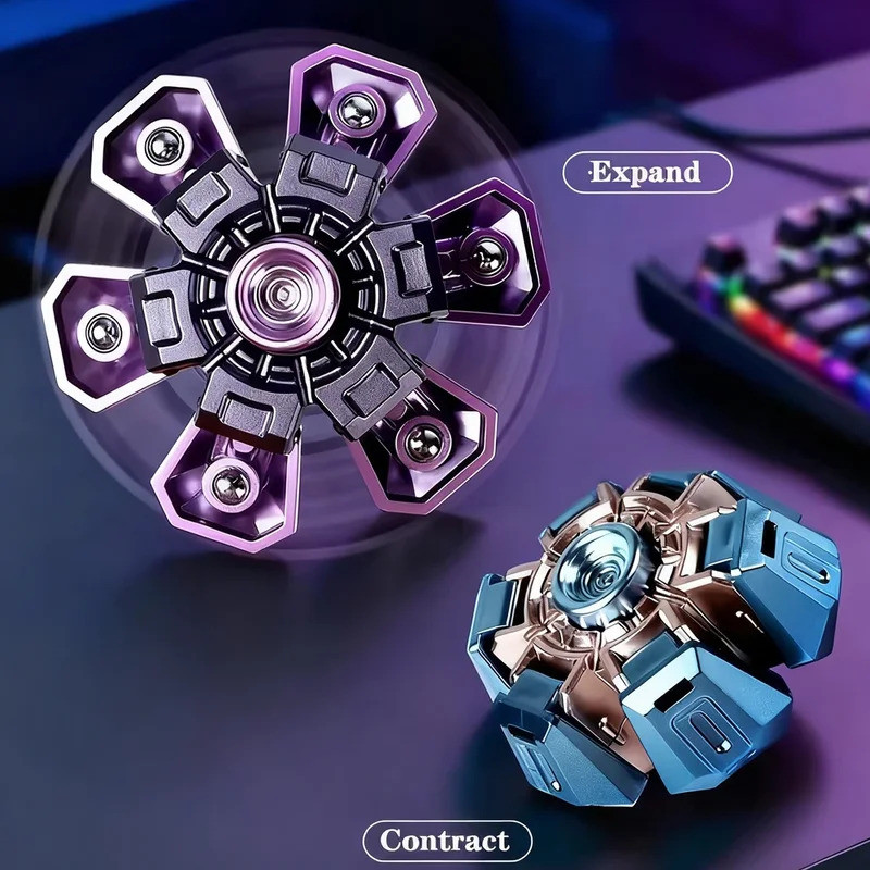 Creative EDC Fidget Spinner Decompression ของเล่น DIY หมุน Fidget Spinner Decompression ของเล่นเหมาะ