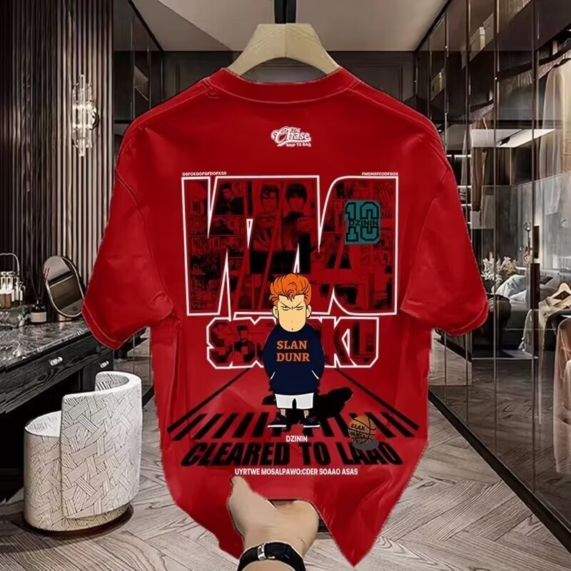 2025 NEW 2025 Summer New Couple Slam Dunk Korean Version Loose Short Sleeve new23 X1OT