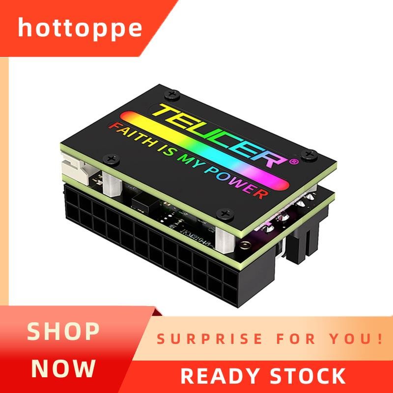 hottoppetTEUCER ATX 24Pin RGB Adapter 24Pin ATX Adapter สําหรับ 24PlN เมนบอร์ดแหล่งจ่ายไฟ