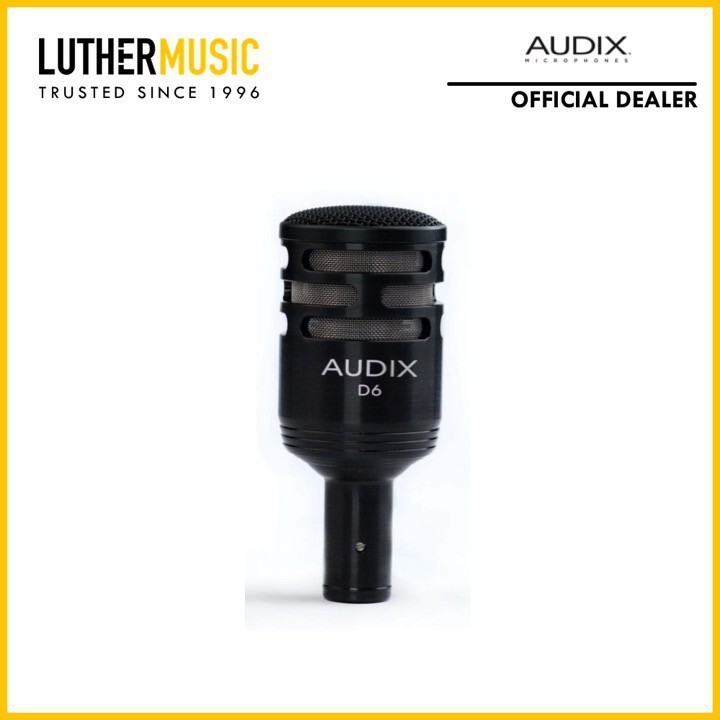 [ข้อเสนออย่างเป็นทางการ] Audix D6 ไมโครโฟนเครื่องมือไดนามิก Cardioid ระดับมืออาชีพสําหรับกลอง Kick C