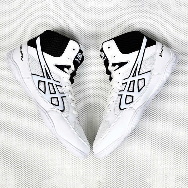 2025 Professional Boxing Shoe Competition Training Mens Wrestling Shoes Fighting Fighting Sanda Weig