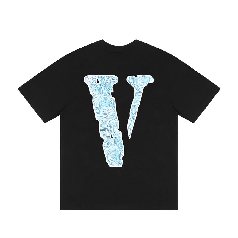 THE WOO ROSE SHORT SLEEVE TEE สำหรับชาย พร้อมVLONE FOG x POP SMOKE JOINT ALBUM
