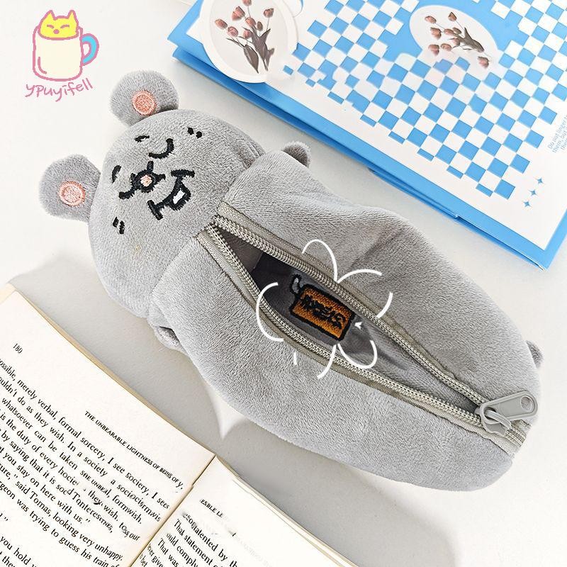 [YPU] การ์ตูนPokémon Plush ดินสอน่ารักนักเรียนเครื่องเขียนกระเป๋าขนาดใหญ่ความจุกระเป๋า คอเต่าMom stk