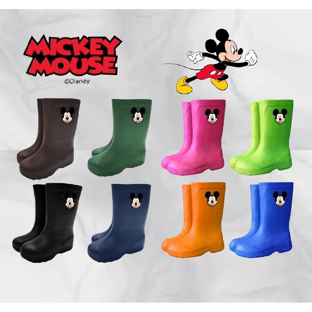 รองเท้าบู๊ทกันน้ำ GTR M-895 **สูง 12 นิ้ว OPTA บู๊ทยาว Mickey Mouse นุ่มน้ำหนักเบา ใส่สบาย ลิขสิทธิ์แท้