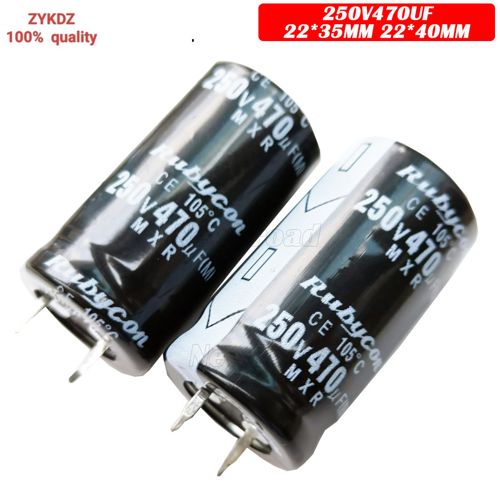 5PCS ATX Switching Power Supply คอมพิวเตอร์ Cow-foot Capacitor 250V470UF 470UF250V 250V 470UF 22*35 