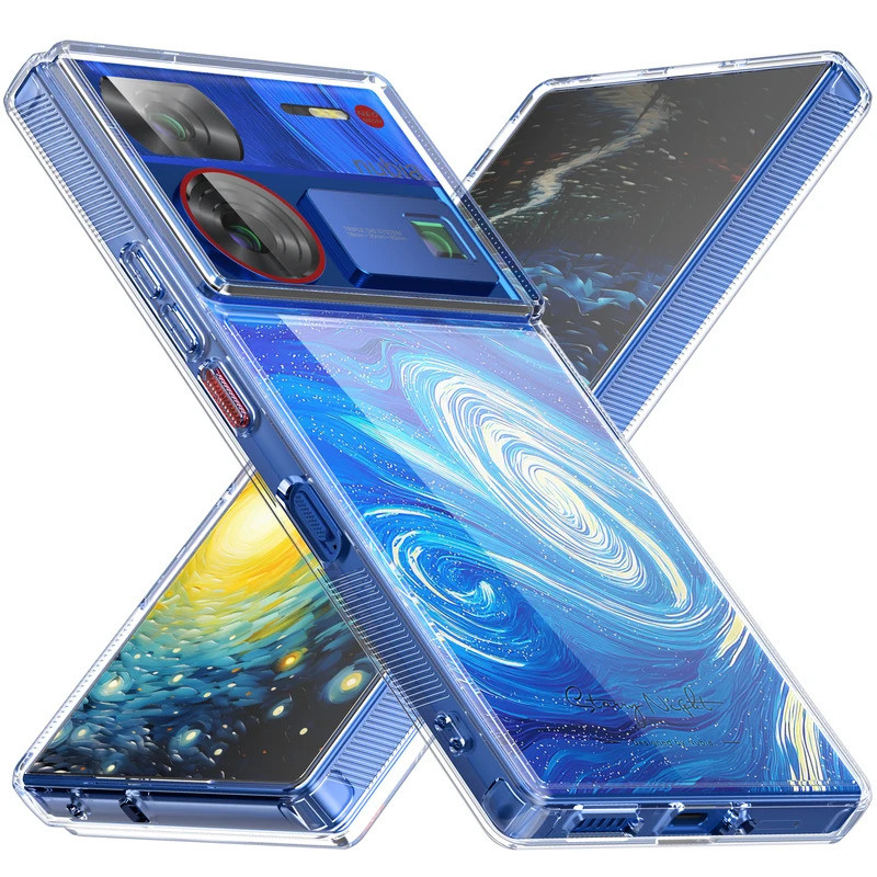 สําหรับ Nubia Z60 Ultra Case, Slim Fit Clear Hard PC Back & Soft TPU กันชนป้องกันกันกระแทกสําหรับ Nu