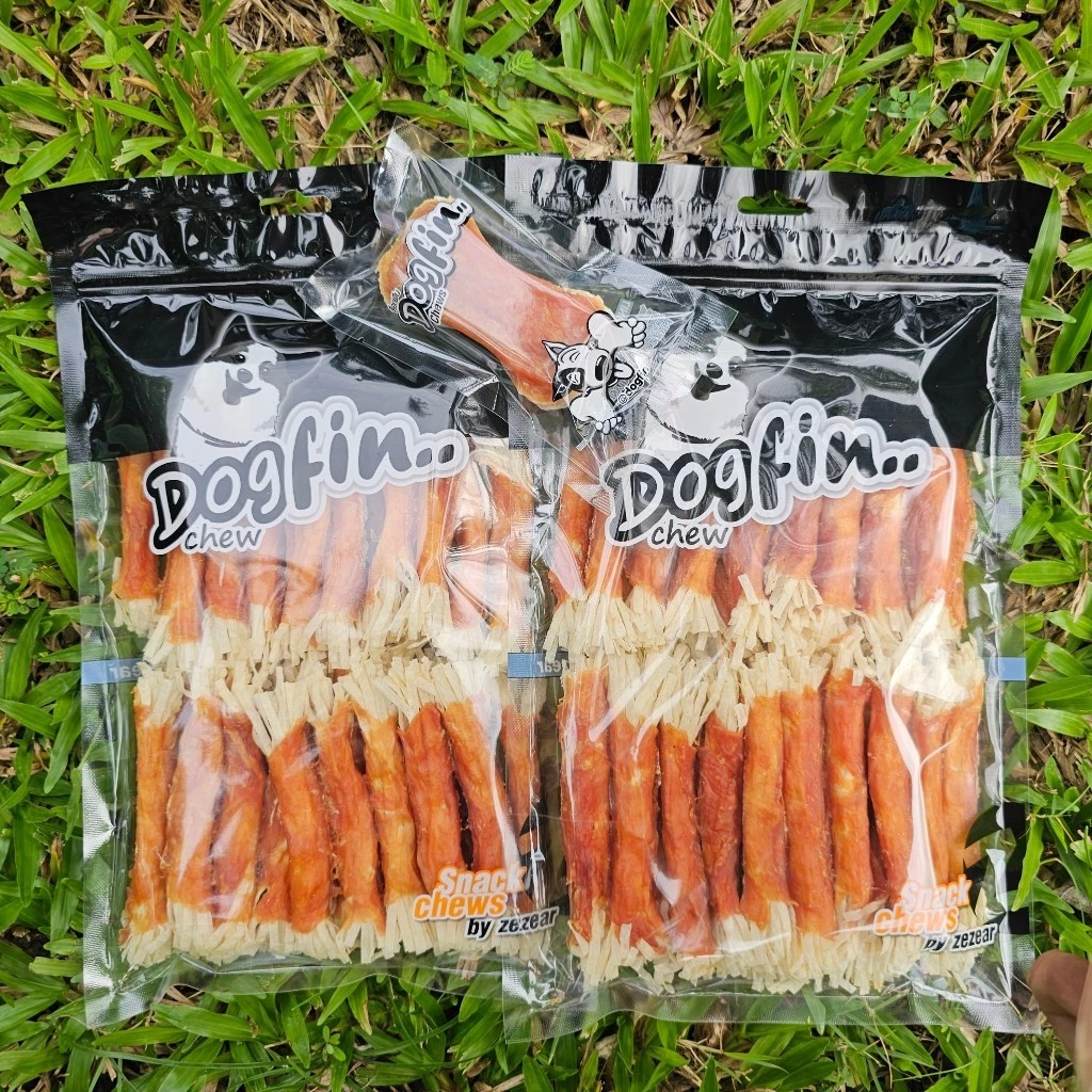 Dogfin ไก่อบแห้งขนาด 350 กรัม โปร 2 ถุง (700 กรัม) พร้อมของแถมเลือกได้ ขนมสำหรับสุนัขทุกสายพันธุ์