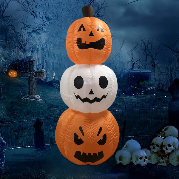 decoration bedroom halloween decoration อุปกรณ์ตกแต่งฮาโลวีน ฟักทองสตริงขนาด 1.8 เมตร สำหรับงานเฉลิม