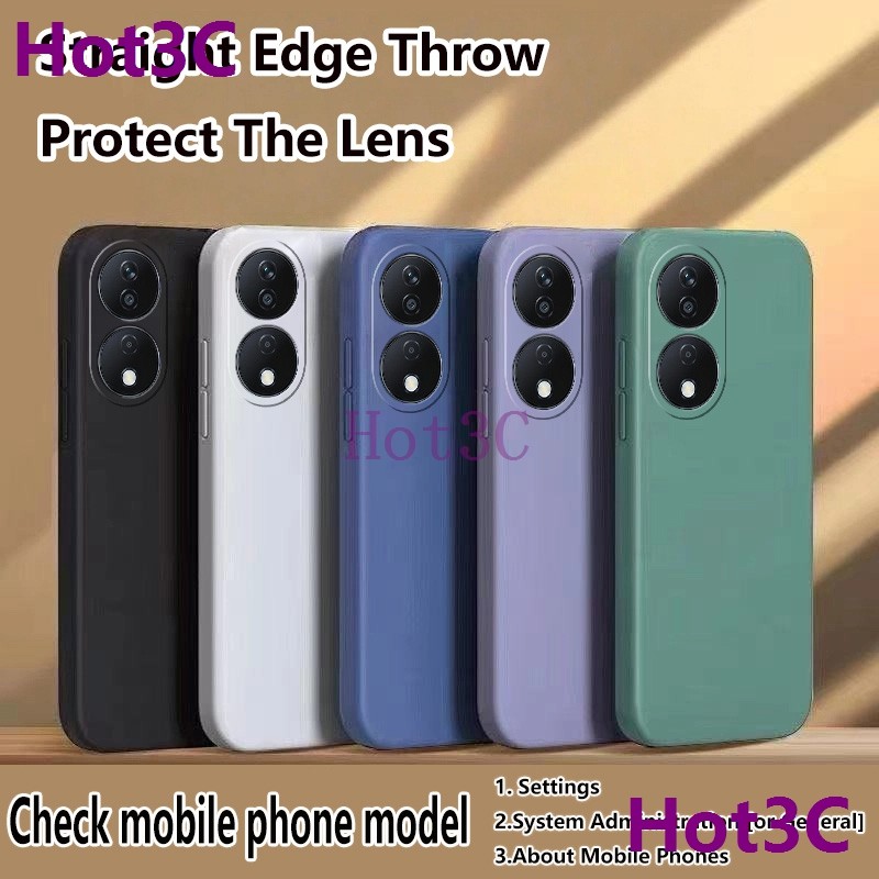 เคส For HuaWei Honor X7B / Honor 90 Smart / Honor Play 50 Plus 5G / Honor Play 8T tpu YTCS ซิลิโคนเคสโทรศัพท์สีทึบเรียบง่าย