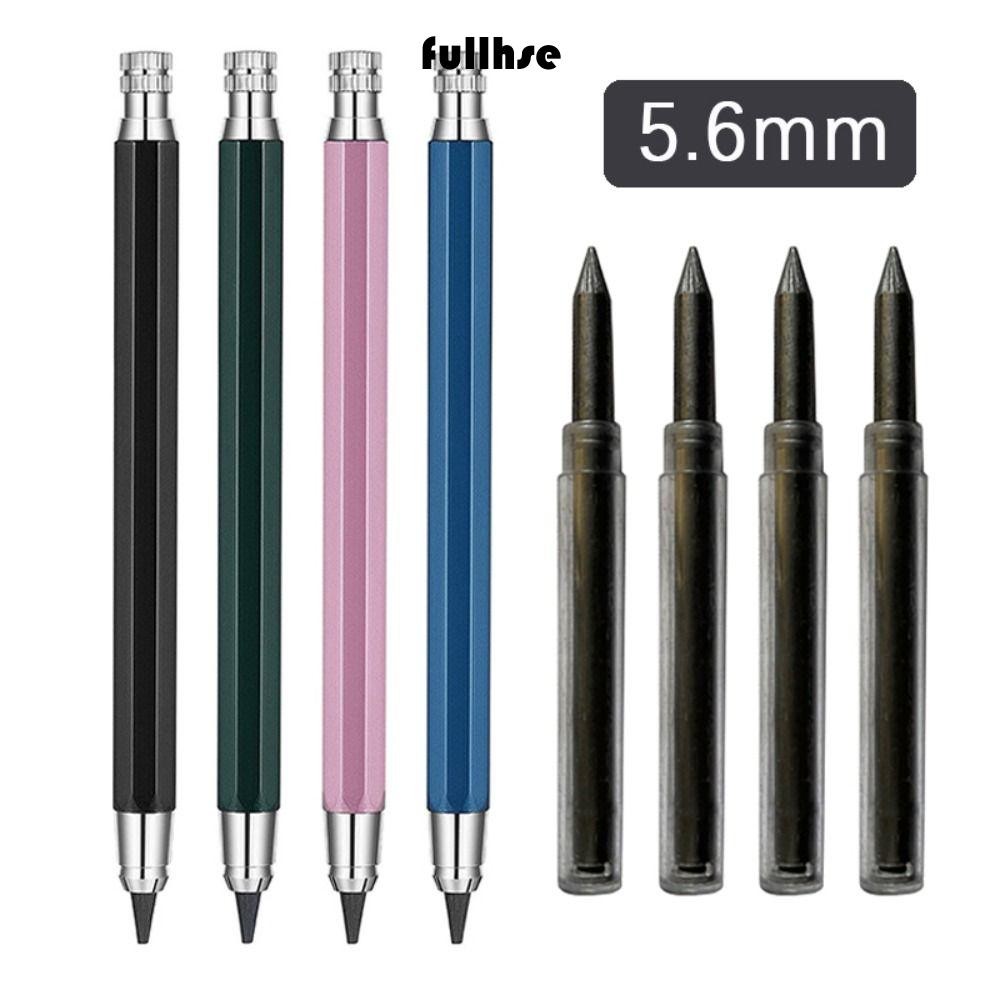 FULLHSE ดินสออัตโนมัติ 5.6 มม.เขียน Sketch School Office Supplies 2B/4B/6B/8B ดินสอ Refill Drawing เ