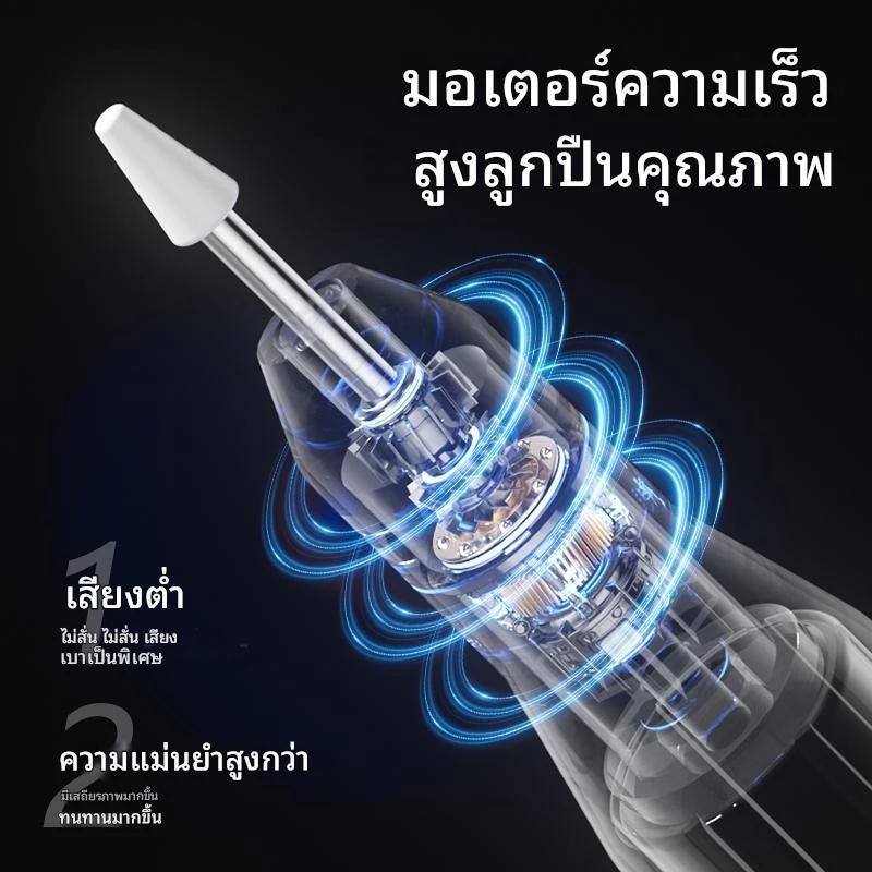 🍓🍓(อุปกรณ์เสริม 12 ชิ้น)เครื่องเจียรเล็บไฟฟ้า 40000RPM ตะไบไฟฟ้าเครื่องมือทําเล็บมืออาชีพเครื่องเจียรเล็บแบบพกพาพร้อมแบตเตอรี่ thumbnail 10