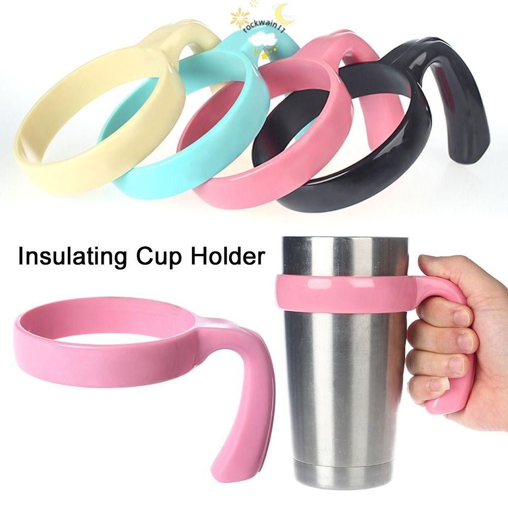 ROCKWAIN11 Tumbler Cup Handle 4 สีสําหรับ 20oz 30oz ชั้นวางเครื่องดื่มถ้วยทนทาน