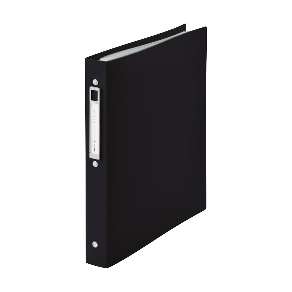 Lihit Lab Clear Book with Replaceable Sleeves A4 20 Pockets Black N7683-24