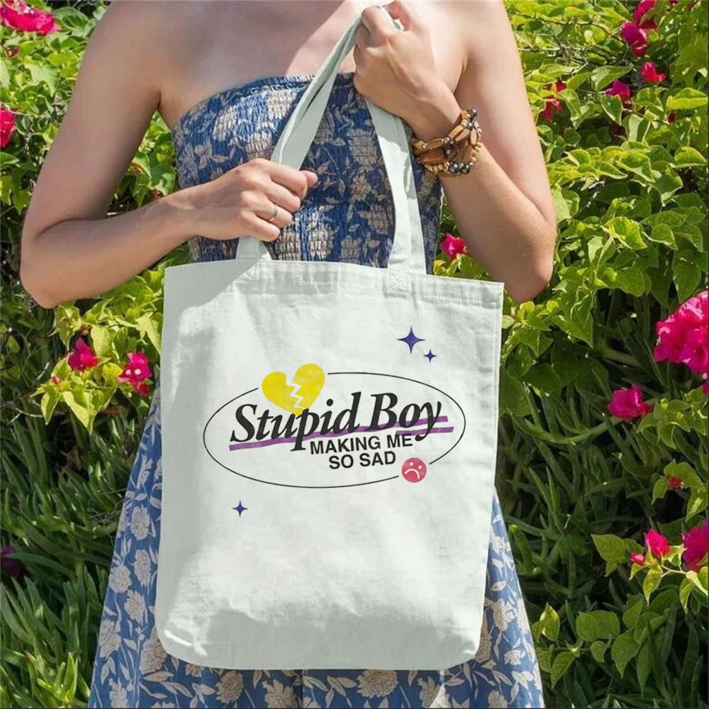 กระเป๋าถือ.Canvas Tote Bag Tate McRae T8 พิมพ์ดิจิตอล สำหรับไลฟ์สไตล์ยามเย็นและเป็นมิตรกับสิ่งแวดล้อ