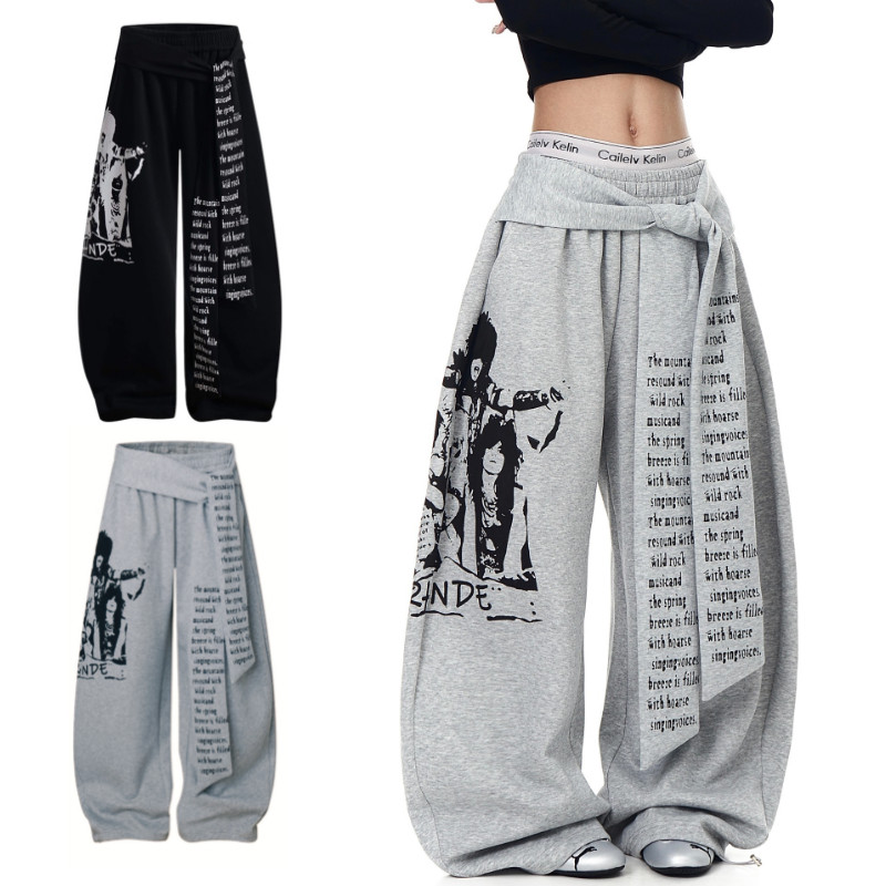 กางเกงลำลองผู้ชาย SUIKONE สไตล์ฮิปฮอป เหมาะสำหรับทุกคน