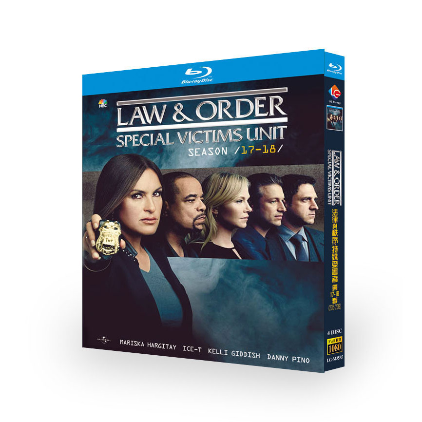 Blu-ray Disc Drama Law and Order: SVU / Law & Order: Victims Unit Season 17-18 (2015-2016) 4BD G01