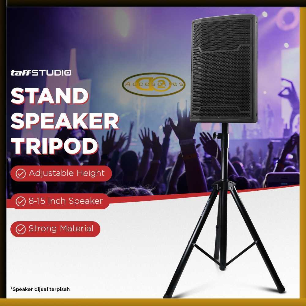 TaffiSTUDIO ขาตั้งขาตั้งกล้องตั้งพื้นลําโพงเสียงระบบ 8-15 นิ้ว 1.8M - SPS-502M และ