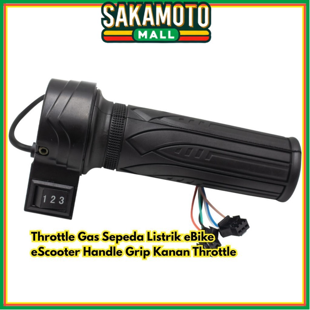 TOMBOL คันเร่งแก๊สจักรยาน Grip eScooter Speed Assembly Handle ปุ่มความเร็วขวา 3 BR257 เกียร์ไฟฟ้า eB